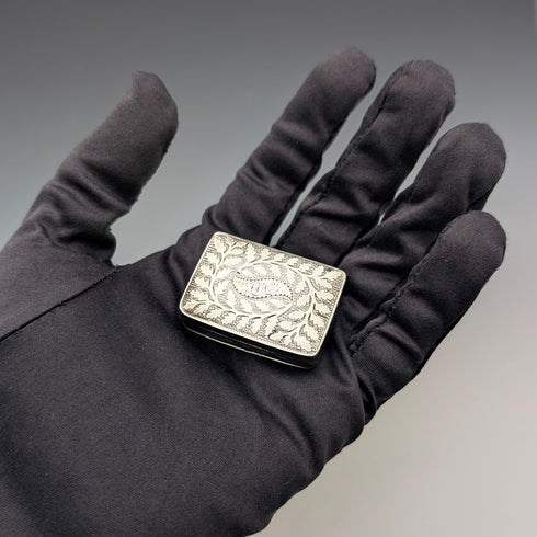 1819年 英国アンティーク リージェンシー  純銀製 ヴィネグレット 20g JOHN THROPP